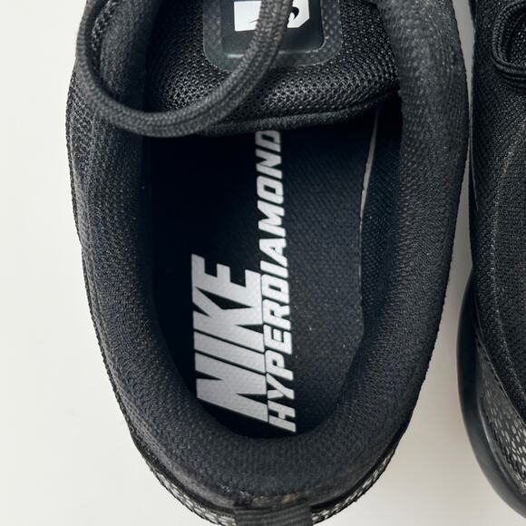 Nike HyperDiamond 2 Pro Softball Cleats Black Womens 11 Mens 9.5 - Picture 5 of 9